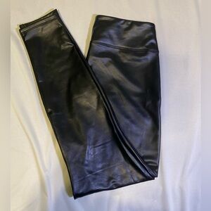 GAP Black Faux Leather Legging Medium